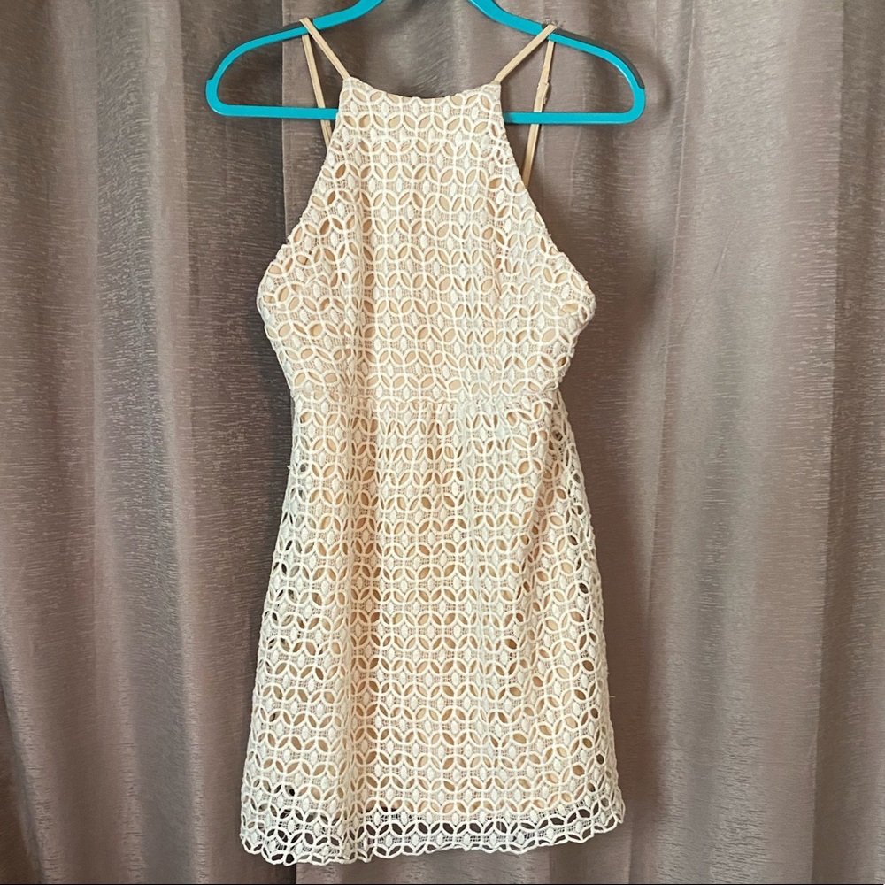 Romeo + Juliet White Crocheted Dress
